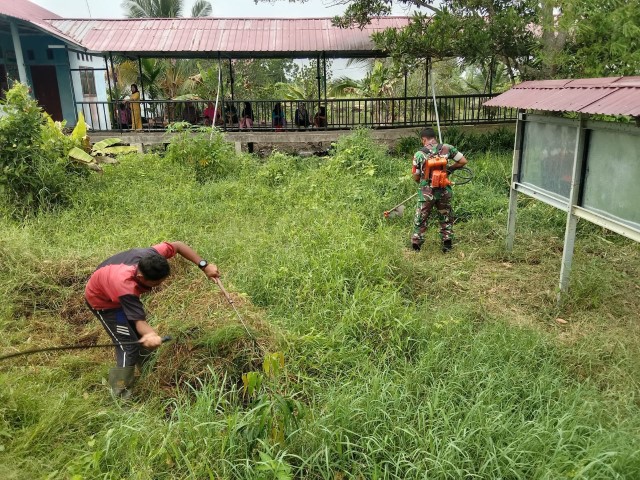 Babinsa Koramil 04/Kuindra Giat Lakukan Goro Bersama Warga Binaan