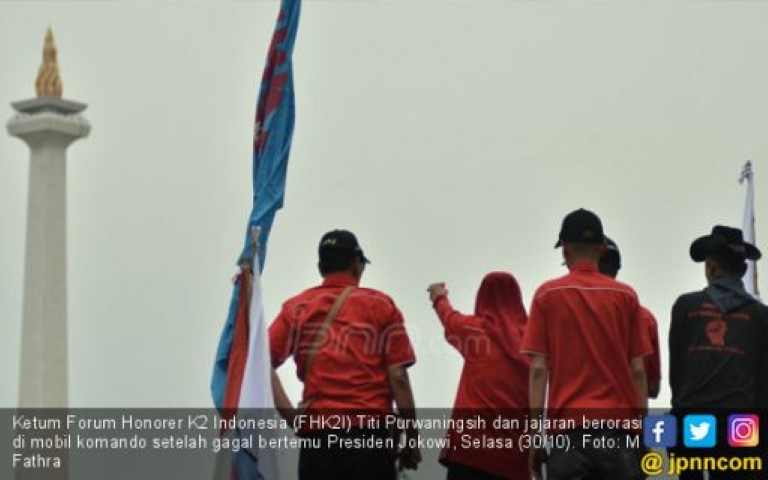 Honorer K2 Masih Berharap Diterima Jokowi di Istana