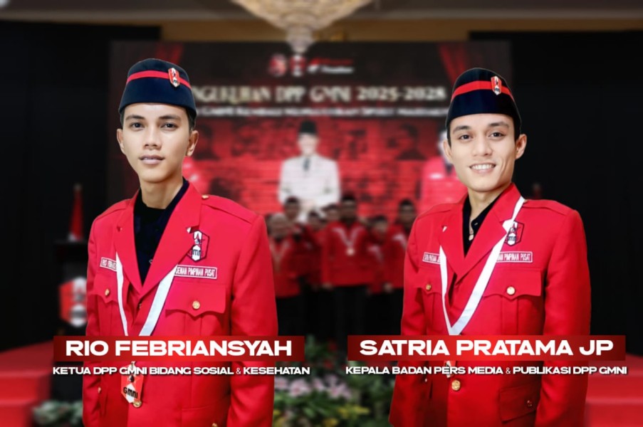 Dua Kader GMNI Inhil Resmi Dikukuhkan sebagai DPP GMNI Periode 2025–2028