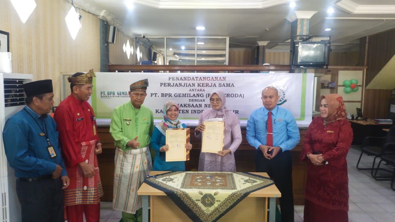 Disaksikan Langsung oleh Wakil Bupati, PT. BPR Gemilang Lakukan MoU dengan Kejari Inhil