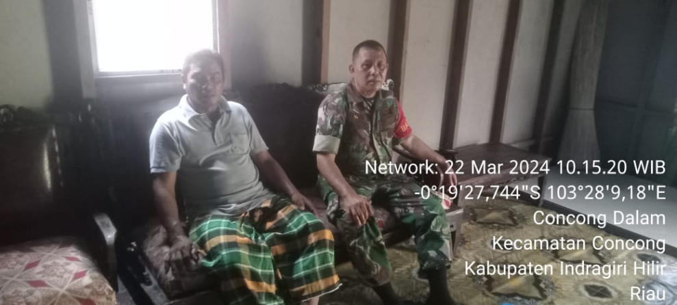 Selama Bulan Puasa, Babinsa Koramil 04/Kuindra Jalin Kedekatan dan Silaturahmi Bersama Masyarakat