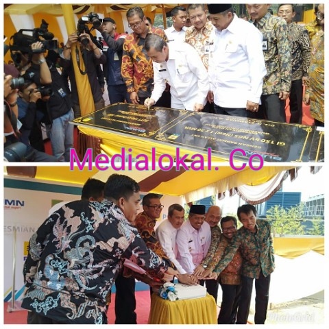Gubernur Riau Syamsuar dan Bupati Siak Alfedri Resmikan Proyek (PLTMG) Di Koto Gasib