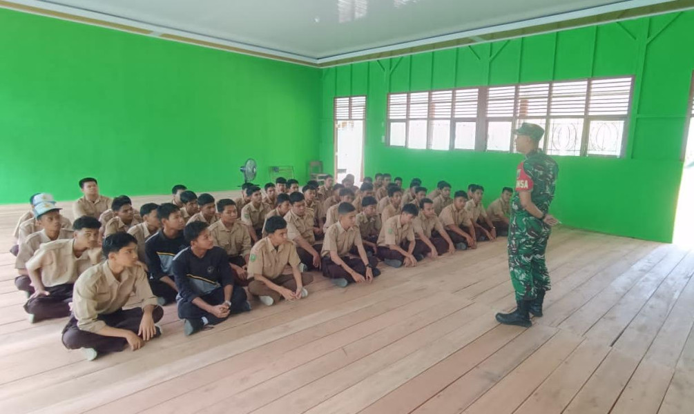Rekrutmen Prajurit TNI, Babinsa Koramil 03/Tpl Sosialisasi Penerimaan Calon Bintara (Caba) PK TNI AD Gelombang II Tahun 2024