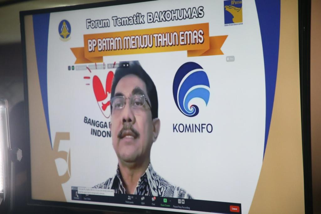 BP Batam Paparkan Perkembangan dan Rencana Pembangunan Batam dalam Webinar Bakohumas