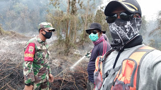 NGERI..! Kebakaran di Perbatasan PT CBK Inhil Hanguskan 8 Hektar Lahan Warga