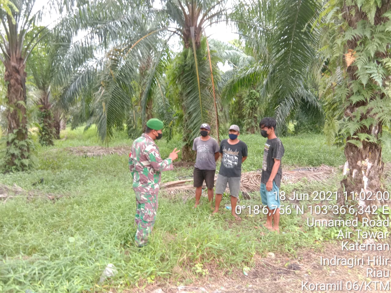 Koramil 06/Kateman Terus Kerahkan Personilnya untuk Deteksi Wilayah dari Karlahut