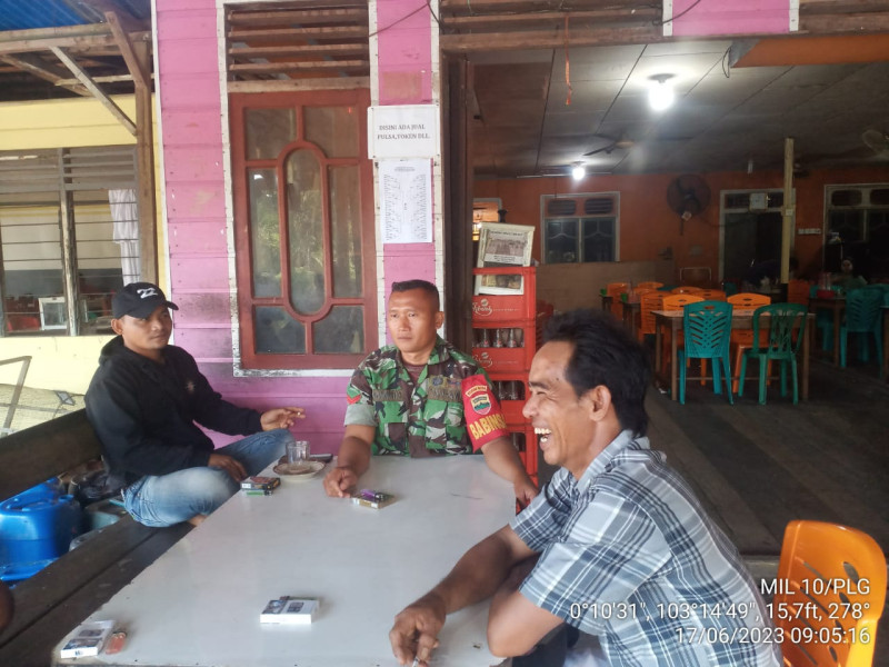 Pupuk Kebersamaan, Koramil 10/Pelangiran Terus Ciptakan Hubungan Yang Harmonis