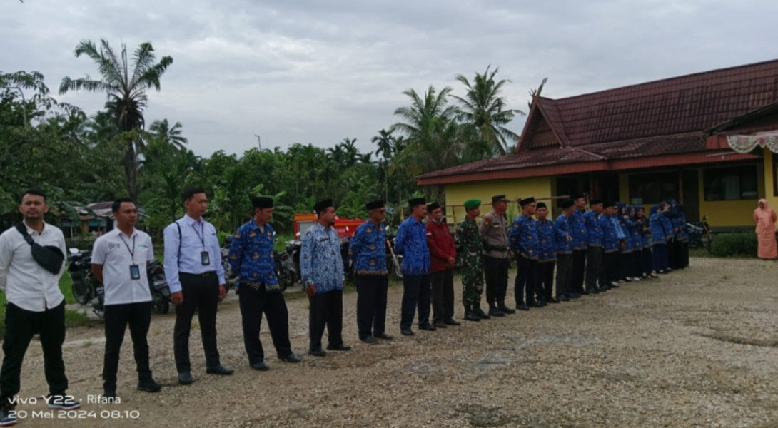 Babinsa Koramil 07/Reteh Ikuti Upacara Harkitnas 2024 di Kecamatan Reteh