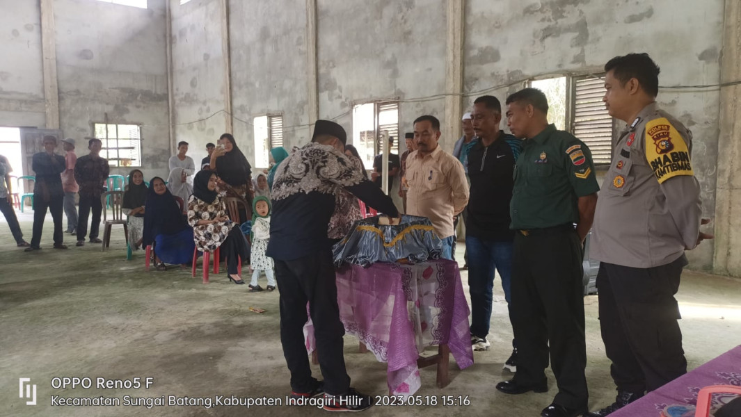 Danramil 07/Reteh Dampingi Penetapan dan Pencabutan Calon Kepala Desa