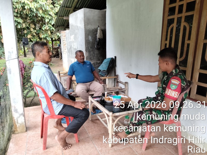 Praka Rahmat Adriyanto Jalin Silaturahmi dengan Warga Desa Kemuning Muda
