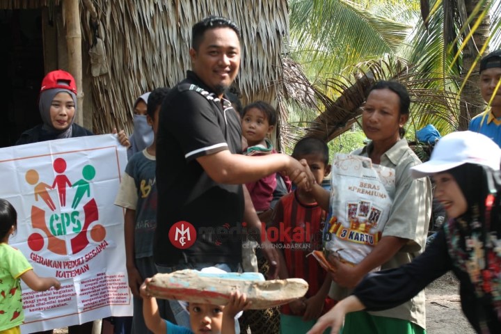 Bantu Keluarga yang Kurang Mampu, GPS Kateman Kembali Serahkan Bantuan 