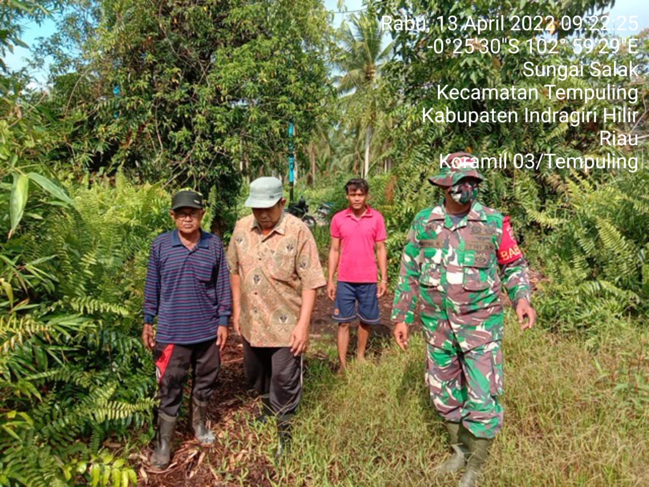 Babinsa 03/Tempuling Tetap Galakkan Kegiatan Patroli Karhutla