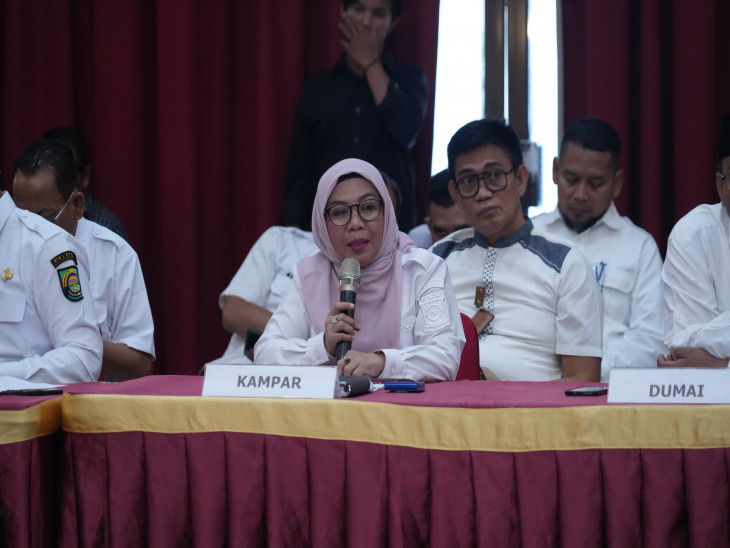 Wakil Bupati Kampar Ikuti kegiatan High Level Meeting TPID Se-Riau