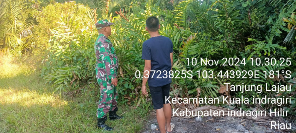 Antisipasi Kebakaran, Babinsa Serda S.R. Siahaan Lakukan Pemantauan Rutin Terhadap Lahan dan Hutan