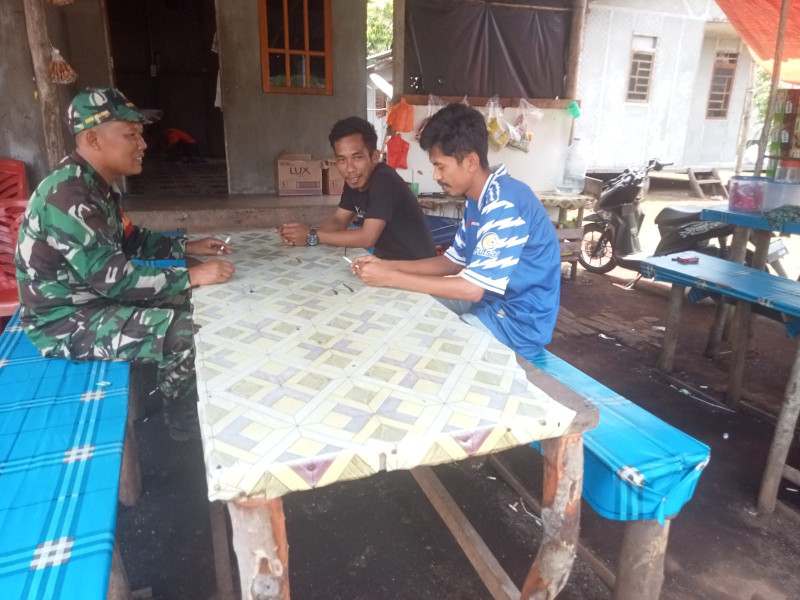 Bulan Puasa Tak Hilangkan Semangat Babinsa 03/Tpl Komsos Dengan Warga Binaan