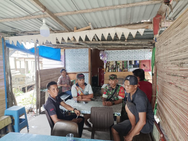 Komsos, Babinsa Koramil 03/Tempuling Untuk Jalin Silaturahmi Bersama Warga Binaan