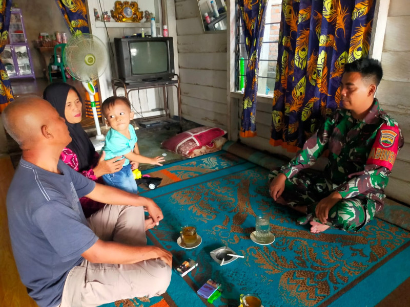 Serda Doni Minthe Melaksanakan Komsos di Kecamatan Keritang