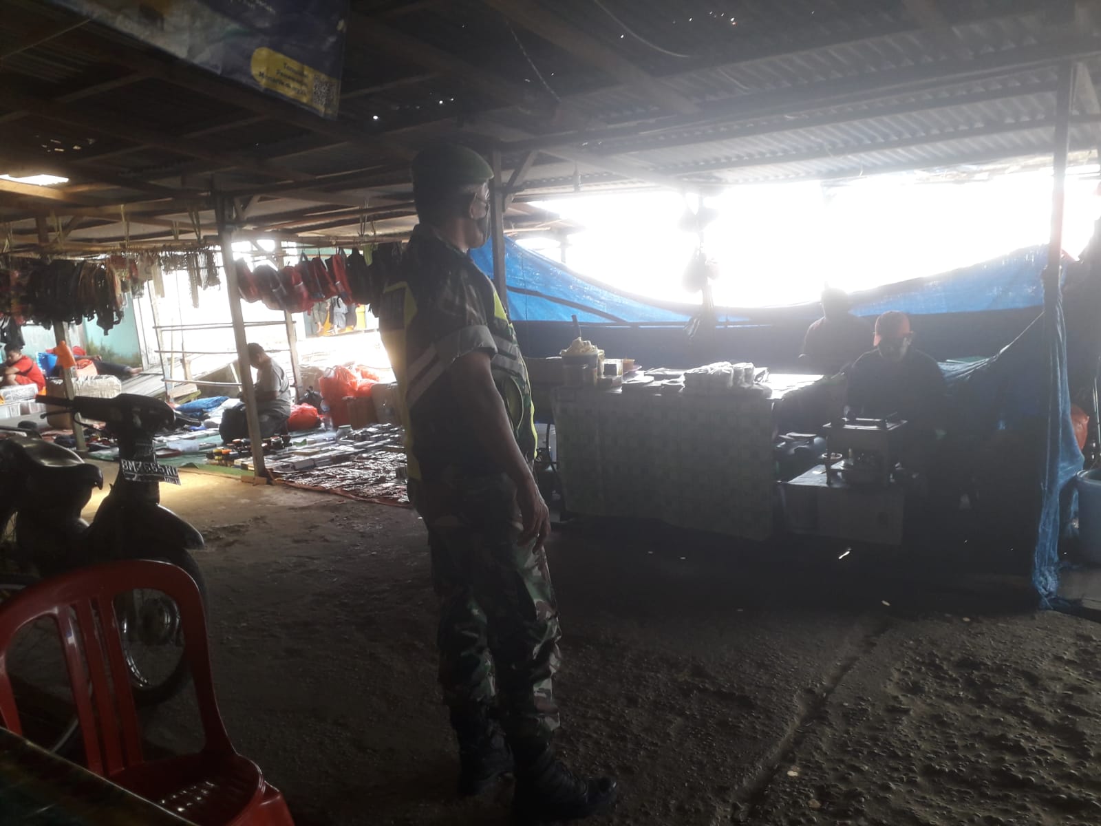 Sertu K. Panjaitan Aktif Tegakkan Disiplin Prokes