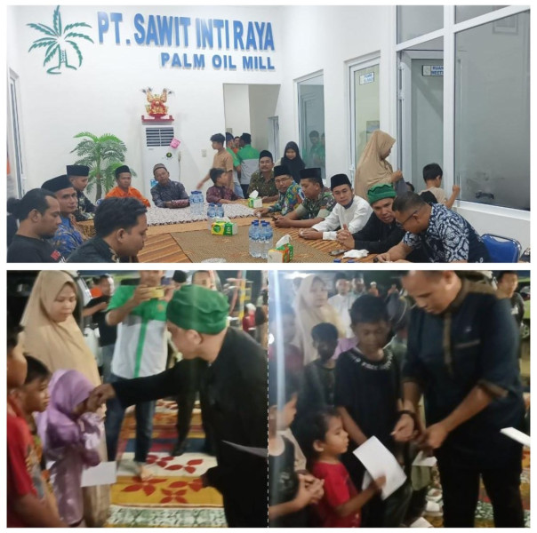 Pabrik Sawit PT SIR Kelayang Santuni 86 Anak Yatim dan Piatu Dari Dua Desa
