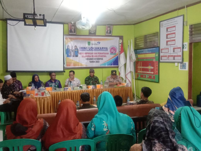 Babinsa 03/Tpl Hadiri Lokakarya Mini Lintas Sektor Puskesmas Kempas Jaya