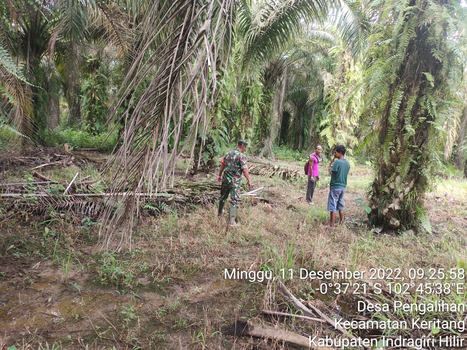 Pencegahan Karlahut Bersama Babinsa Koramil 09/Kemuning di Binaan