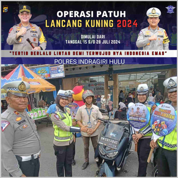Ini Yang Dilakukan Polres Inhu Saat laksanakan Sosialisasi Ops Patuh LK 2024