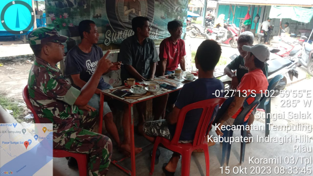 Ciptakan Keharmonisan Antar Sesama Babinsa Koramil 03/Tpl dan Masyarakat Melalui Komsos