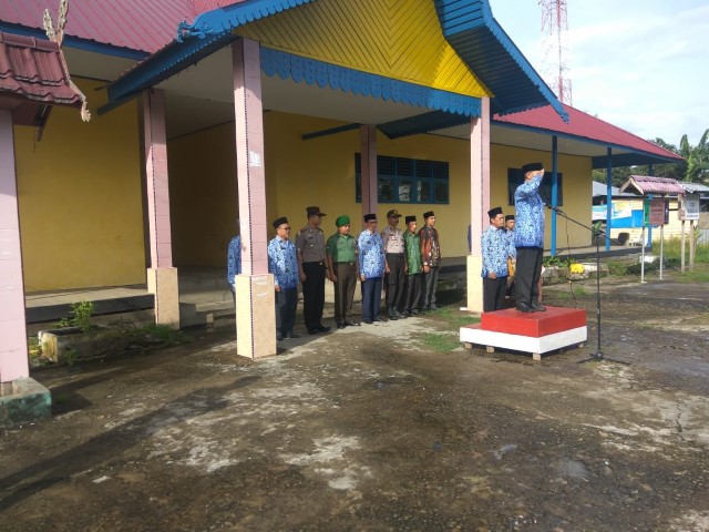 Koramil 05/Gas Ikuti Upacara Hari Lahir Pancasila Tingkat Kecamatan