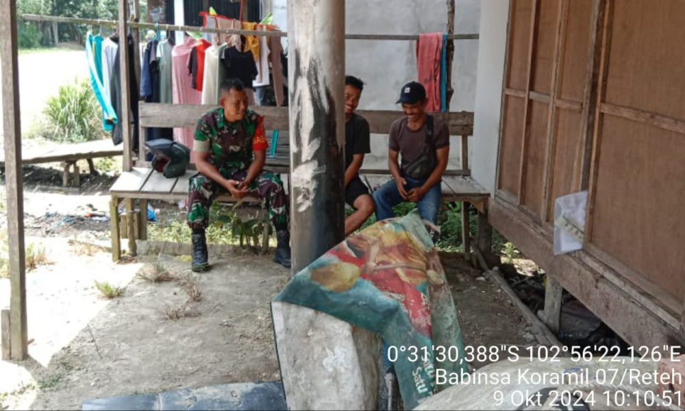 Tingkatkan Tali Silaturahmi Bersama Babinsa Serka Yadi Yanto