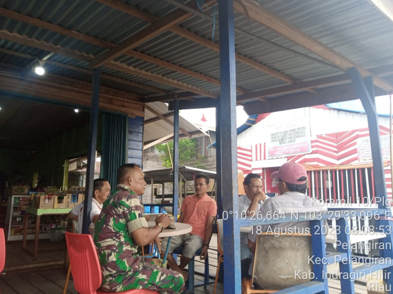 Terus Jaga Keamanan Lingkungan, Koramil 10/Pelangiran Juga Menghimbau Agar Terus Berhati-hati Jika Bepergian