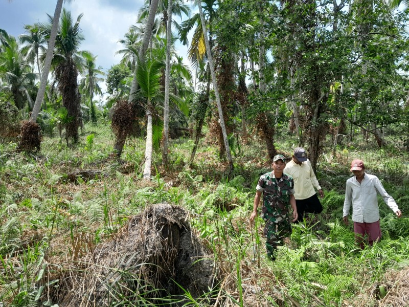 Terus Lakukan Patroli Karhutla, Babinsa Koramil 07/Reteh Optimis Wilayahnya Bebas Asap