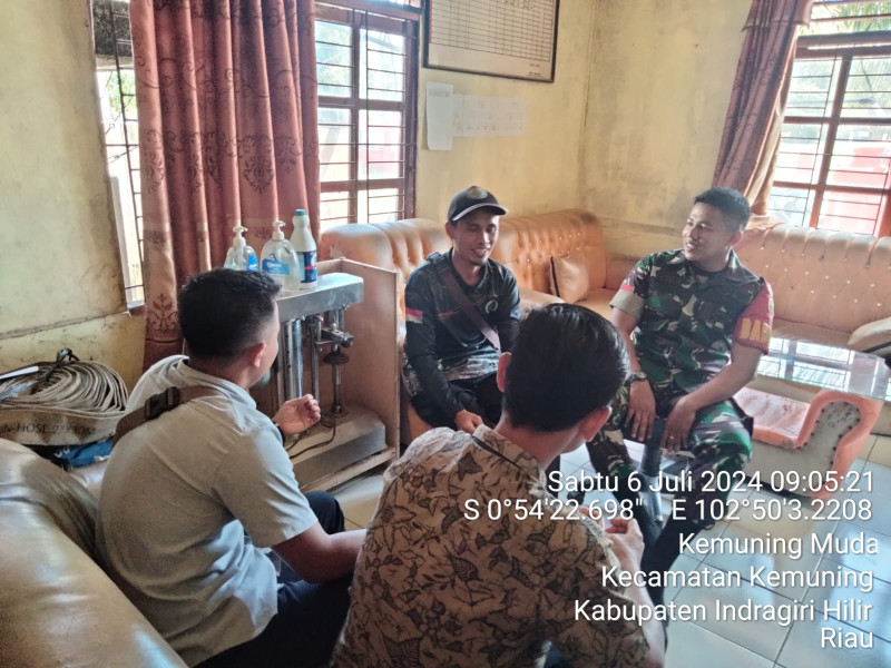 Babinsa Koramil 09/Kemuning Harap Kepada Masyarakat Jika Terjadi Hal-hal Yang Menonjol Agar Segera di Laporkan