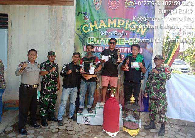 Koramil 03/Tempuling Sukses Gelar Lomba Burung Berkicau