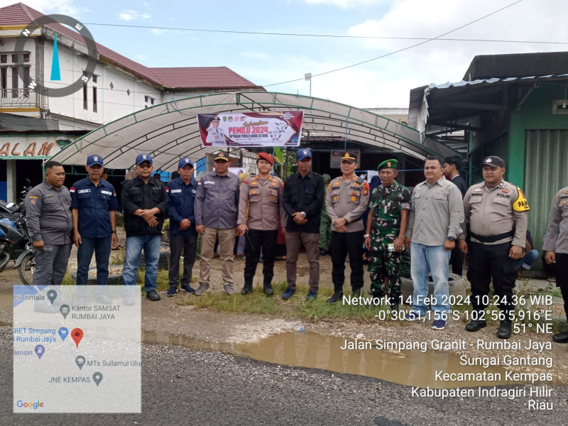 Danramil 03/Tpl Pantau Langsung Pengamanan TPS Wilayah Binaan