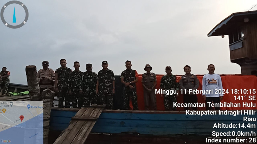 Danramil 04/Kdr Kapten Czi John Kenedi Giat Lakukan Pendistribusian Logistik Kotak Suara Pemilu di Kecamatan Kuindra