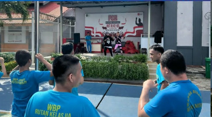 Senam Pagi, Jadikan Rutinitas Rutan Batam  Hadirkan Kegiatan Pembinaan yang Bermanfaat