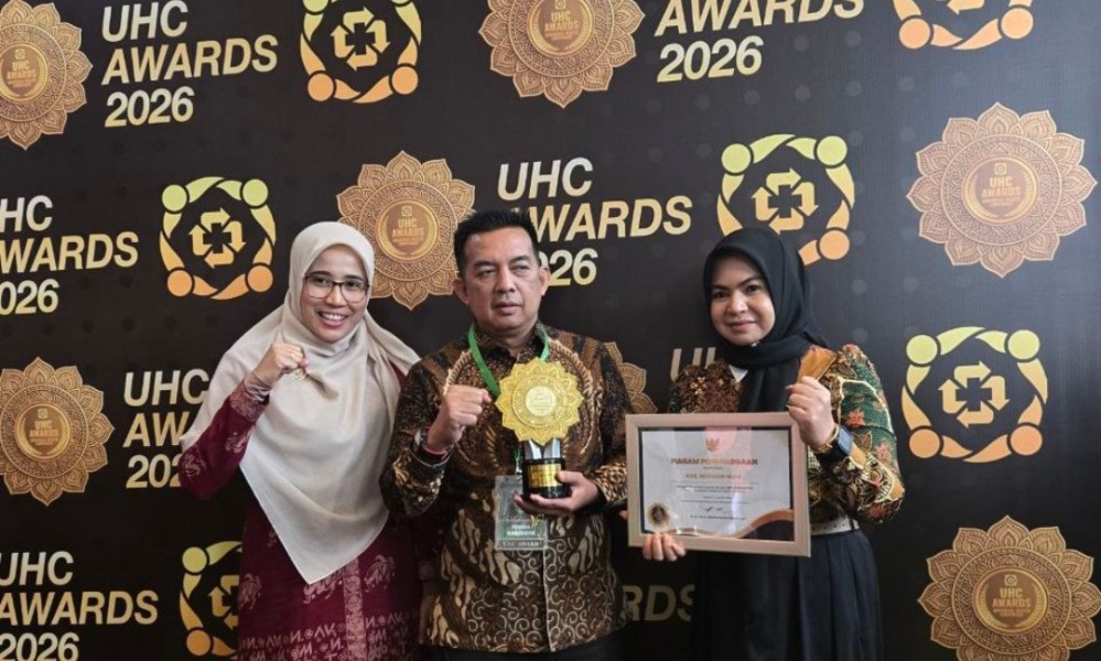 Komitmen Perlindungan Kesehatan, Inhu dan Inhil Terima UHC Award 2026
