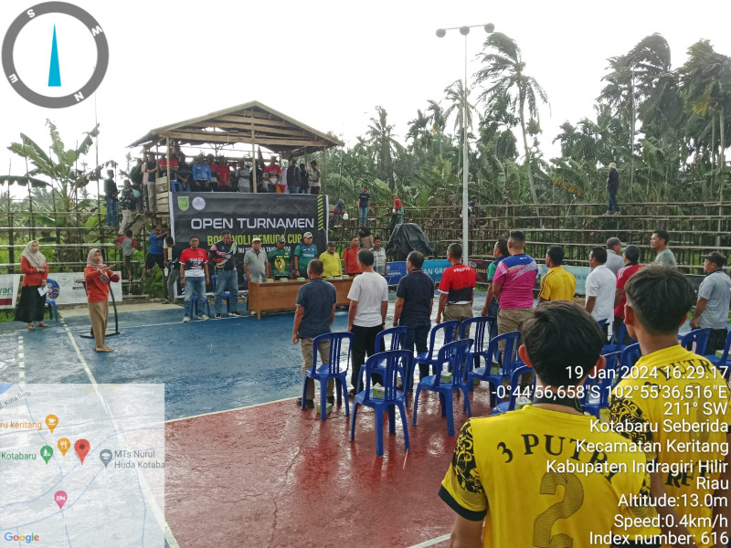 Danramil 09/Kemuning Ikuti Penutupan Open Turnamen Bola Volly