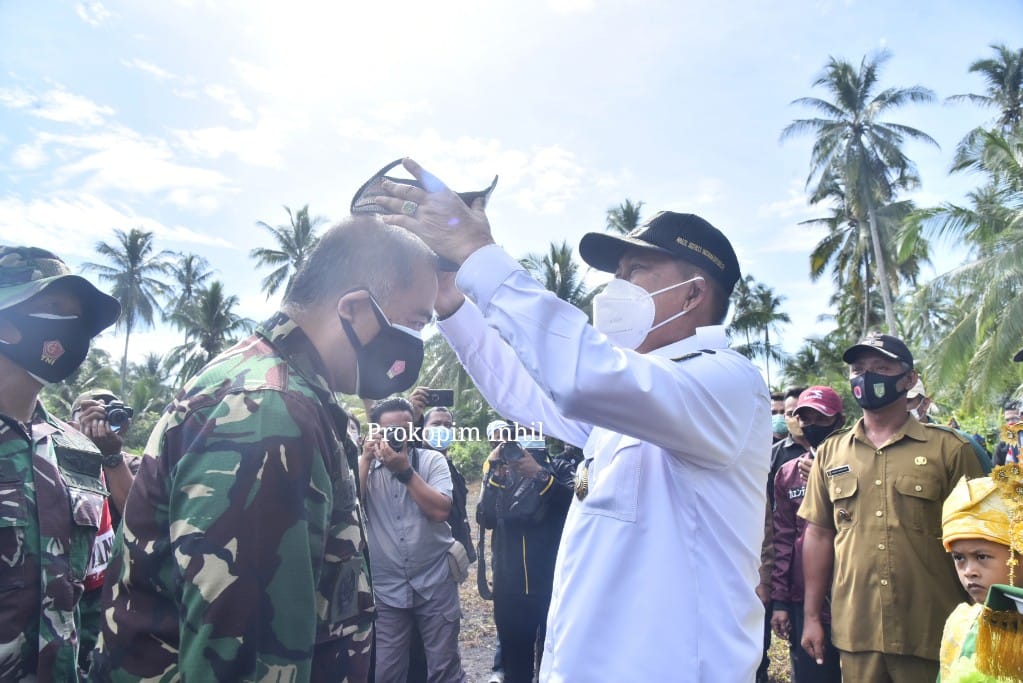 Pemkab Inhil Sambut Kedatangan Tim Wasev Mabes TNI di Teluk Bunian