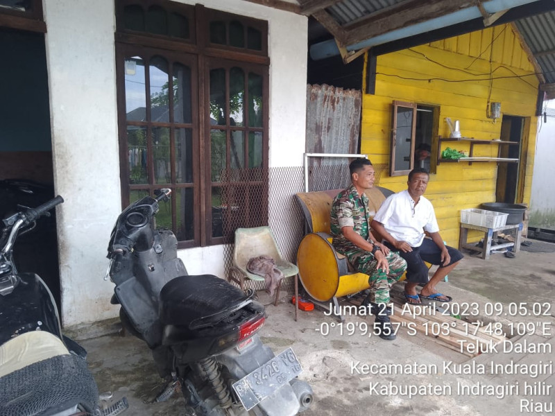 Babinsa Koramil 04/Kuindra Berikan Pemahaman Tentang Sejarah dan Norma Pancasila