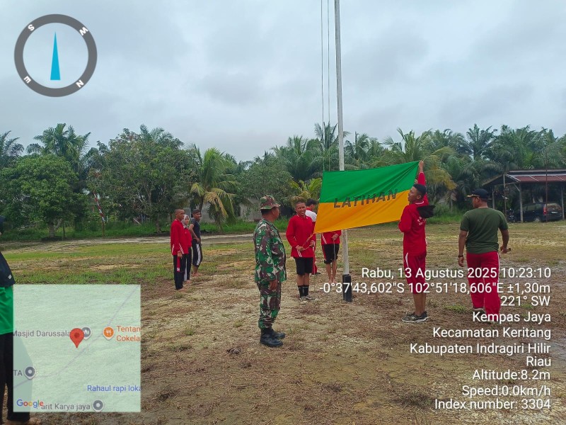 Serka N. Sipayung, Babinsa Koramil 03/Tempuling, Mengasah Semangat Paskibraka untuk Mengibarkan Sang Merah Putih