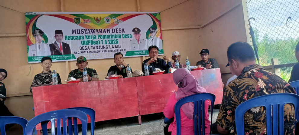 Wujudkan Pembangunan Daerah, Babinsa Serka  Hendra Putra Dampingi Musyawarah RKPDES