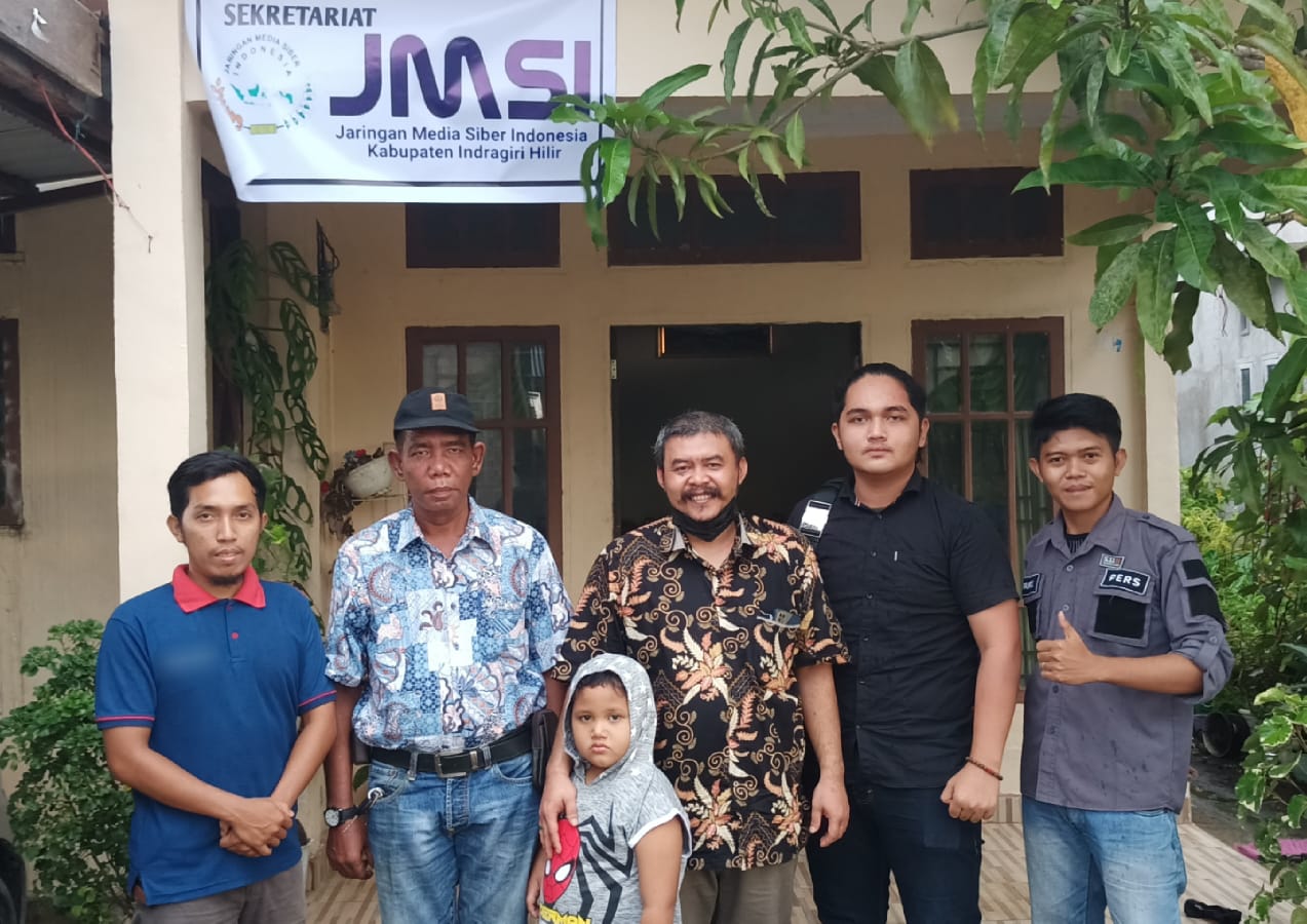 HPN dan HUT JMSI ke-2, PLTU Tembilahan Bertandang ke Sekretariat JMSI Inhil