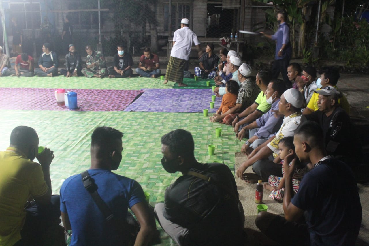 Malam Terakhir TMMD ke-111 Kodim 0314/Inhil, Satgas dan Masyarakat Gelar Doa Bersama