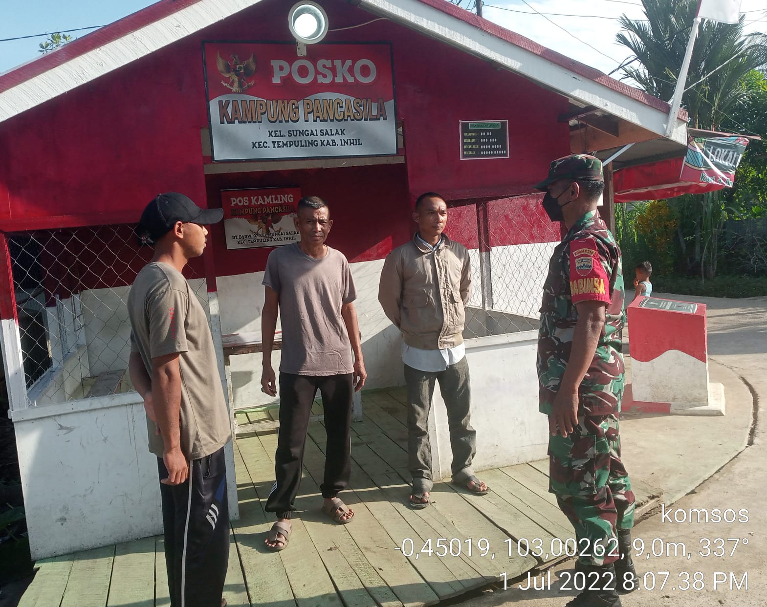 Babinsa Koramil 03/Tempuling Kumpul Bersama Mitra Karib Wilayah Binaannya