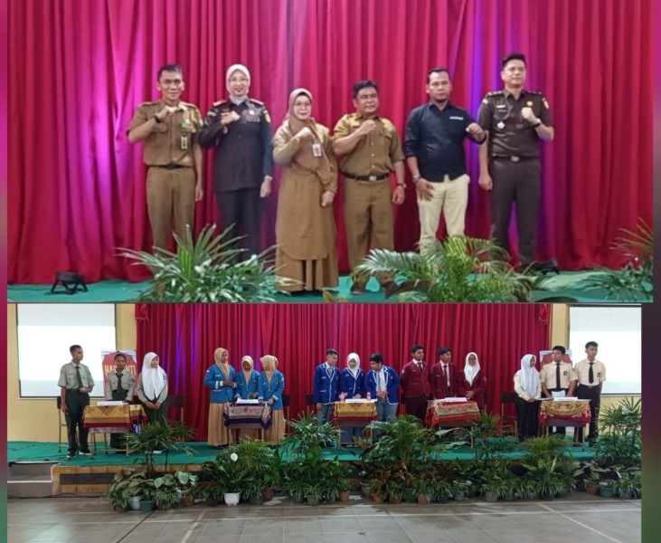 Lewat Debat dan Yel-yel, Kejari Inhu Bangun Kesadaran Antikorupsi di Kalangan Pelajar
