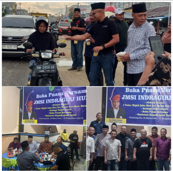 Buka Puasa di JMSI Inhu, Hotli M Sirait: Saya Mau Media Sehat Wartawannya Profesional