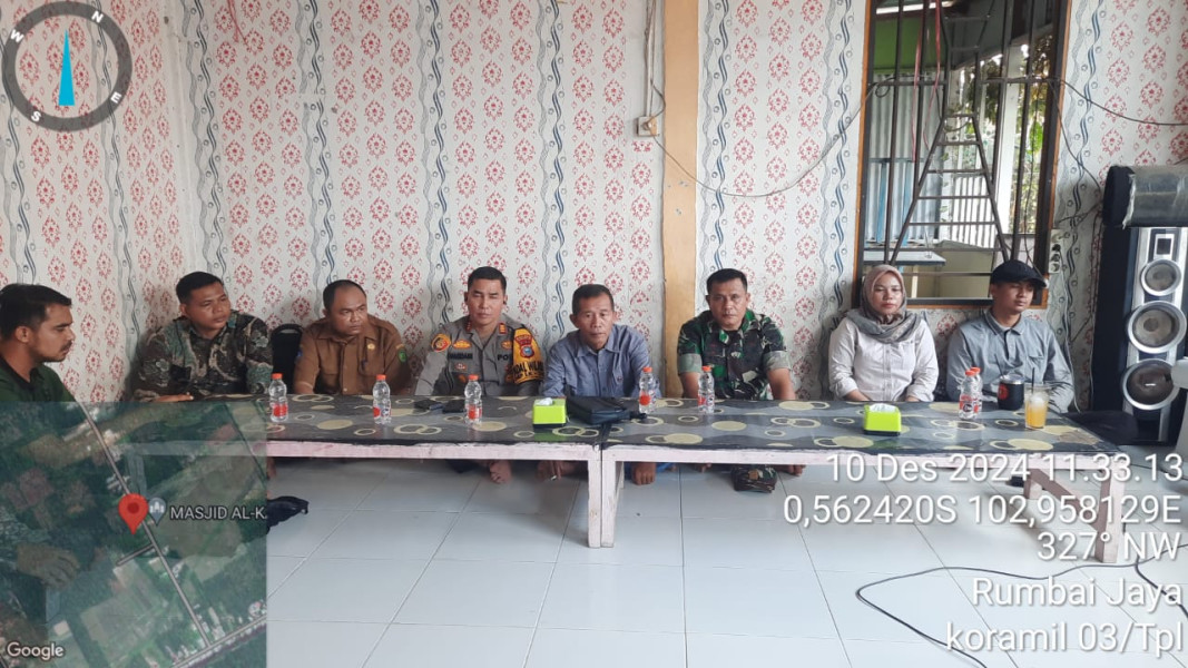 Babinsa Koramil 03/Tpl Hadiri Giat Rakor Sekaligus Temu Ramah Serta Syukuran Selesainya Tahapan Pilkada 2024