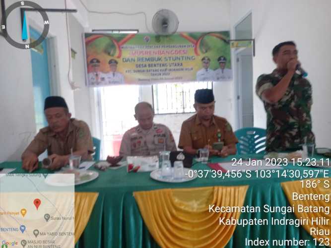 Danramil 07/Reteh Sertu Bendri Rutin Lakukan Musyawarah Terkait Pembangunan di Wilayah