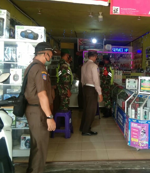 Kali ini Operasi Yustisi Sasaran  Pedagang dan Pengunjung Pasar